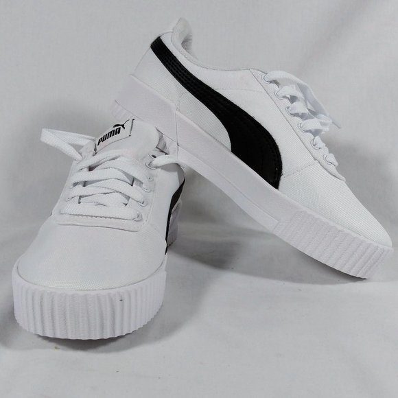 Puma Shoes - Puma Carina CV Soft Foam Sneakers - White & Black - Women's